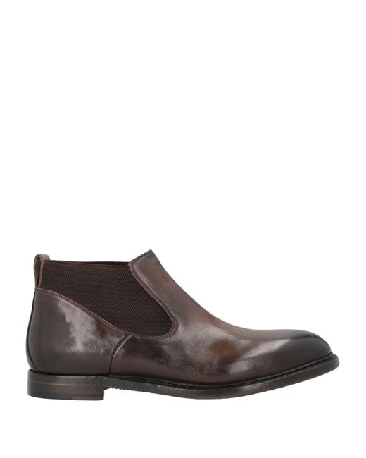 Silvano Sassetti Brown Ankle Boots for men