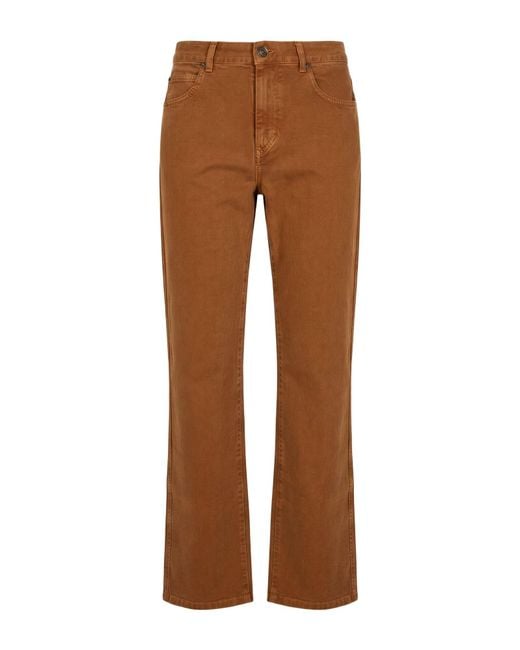 Isabel Marant Brown Camel Pants Cotton, Hemp for men