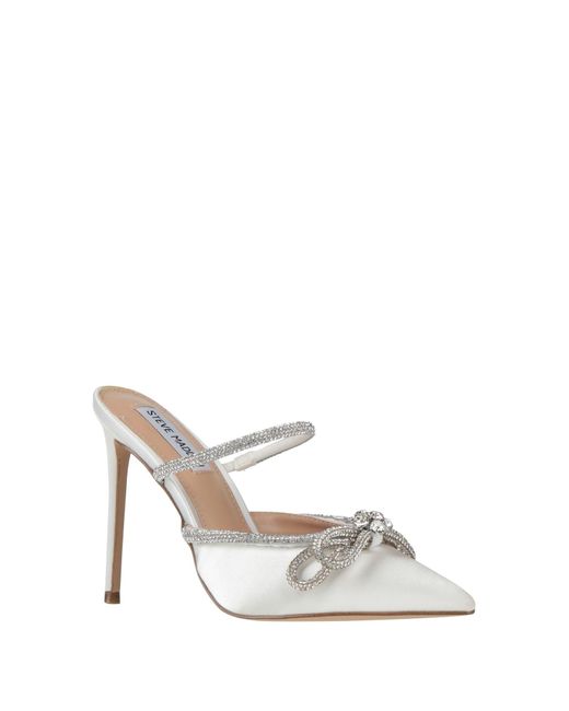 Mules & Zuecos Steve Madden de color White