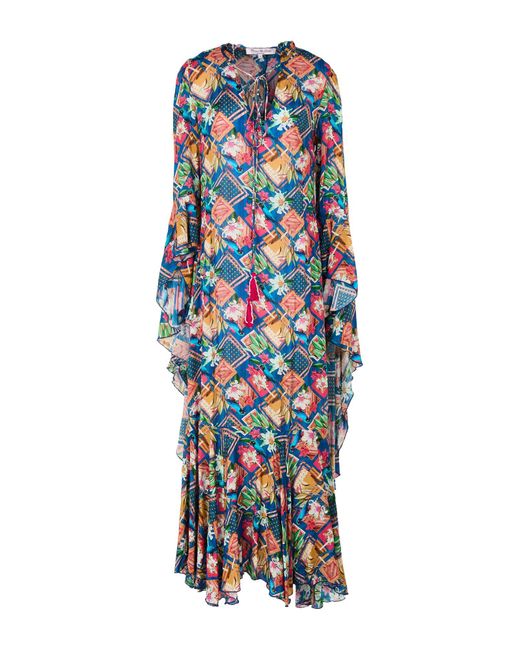 CONNOR & BLAKE Blue Maxi Dress Polyester