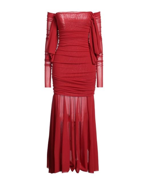 Philosophy Di Lorenzo Serafini Red Midi-Kleid
