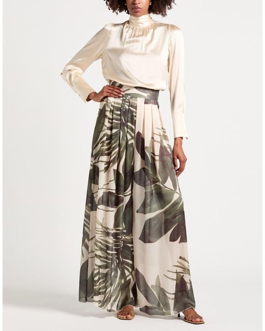 Hanita Green Pants Polyester