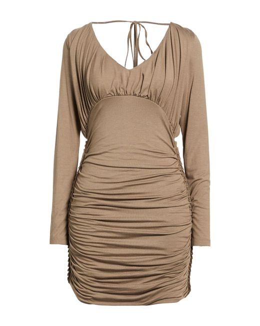 EUREKA by BABYLON Natural Mini Dress Viscose, Elastane