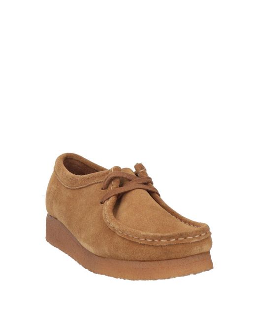 Clarks Brown Lace-Up Shoes Leather
