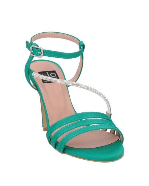 Islo Isabella Lorusso Green Sandals Textile Fibers