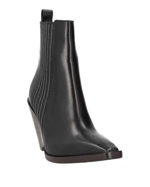 Brunello Cucinelli Black Ankle Boots