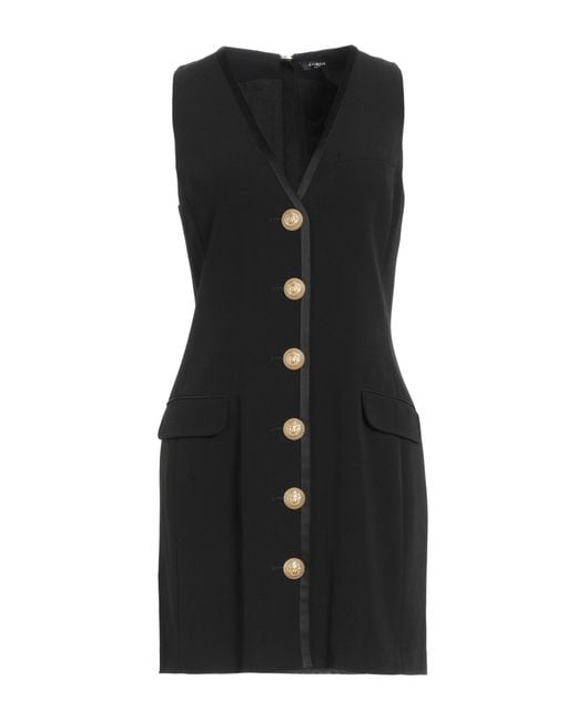 Balmain Black Mini Dress