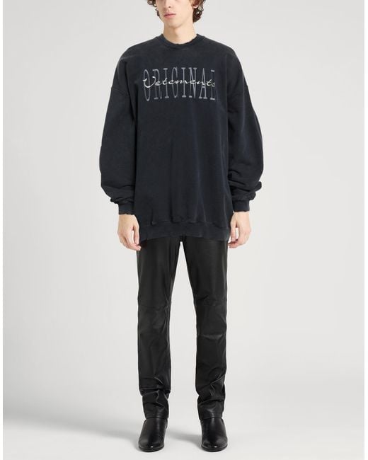 Vetements Blue Sweatshirt Cotton for men