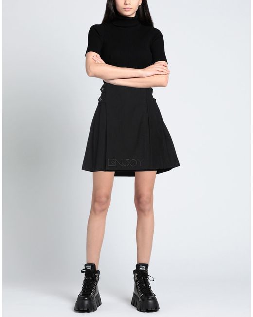 EBIT Black Denim Skirt