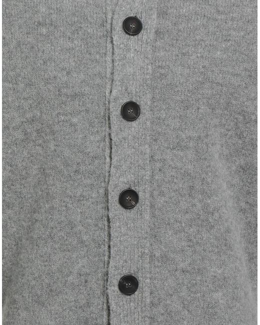 FILIPPO DE LAURENTIIS Gray Cardigan Alpaca Wool, Merino Wool, Polyamide for men