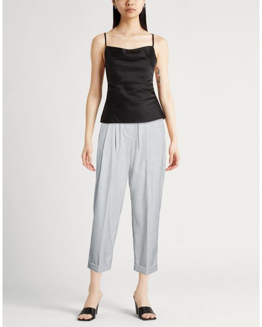 Peserico Gray Pants Polyester, Viscose, Elastane