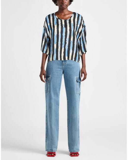Pinko Blue Top Viscose