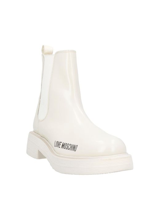 Love Moschino Natural Ankle Boots