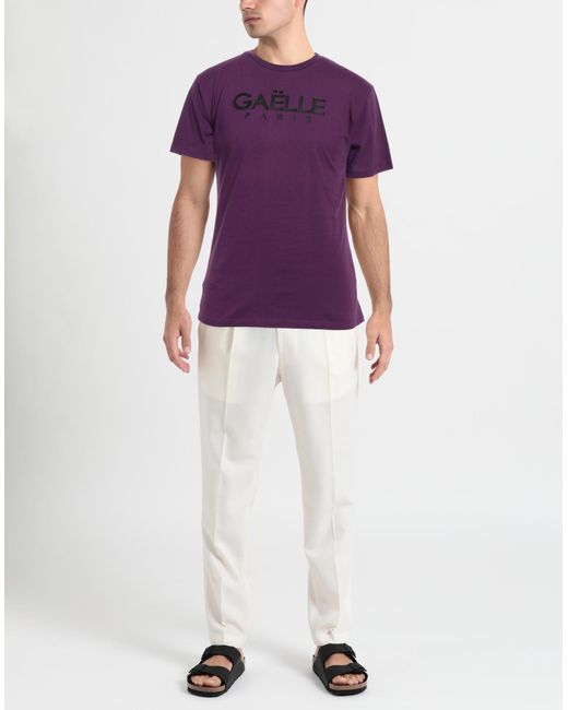 Gaelle Paris Purple T-shirt for men