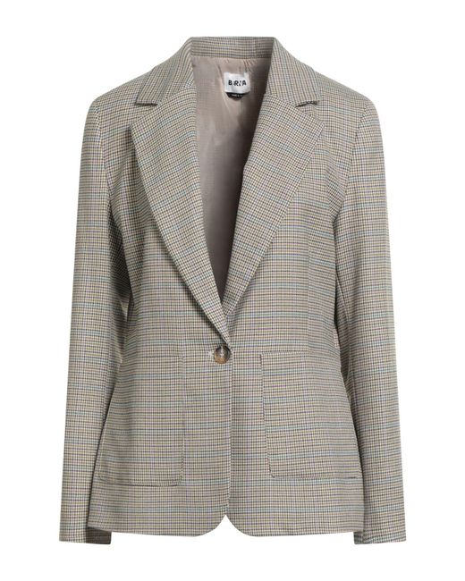 Berna Gray Blazer Polyester, Viscose, Elastane