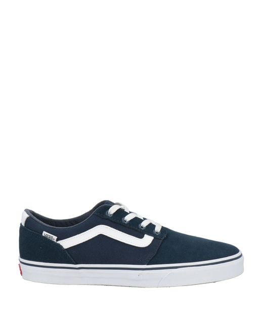 Vans Blue Sneakers Leather, Textile Fibers for men