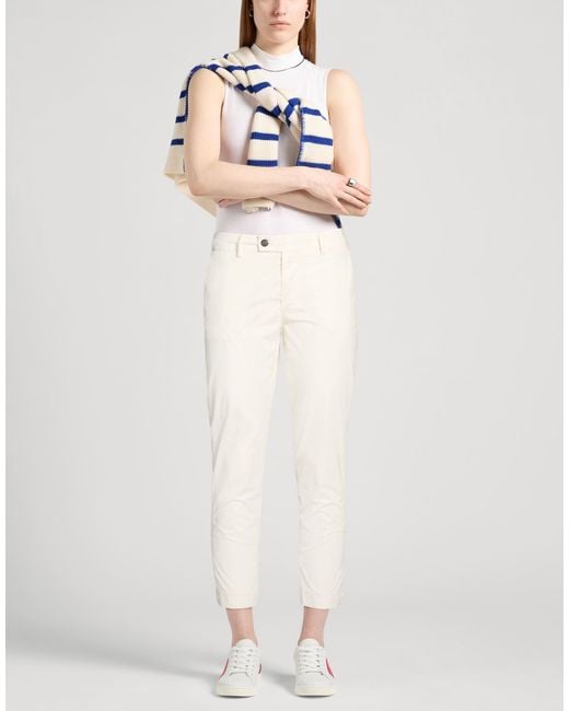 Berwich White Pants Cotton, Lyocell, Elastane