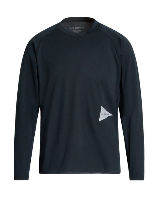 And Wander Blue T-Shirt Polyester for men