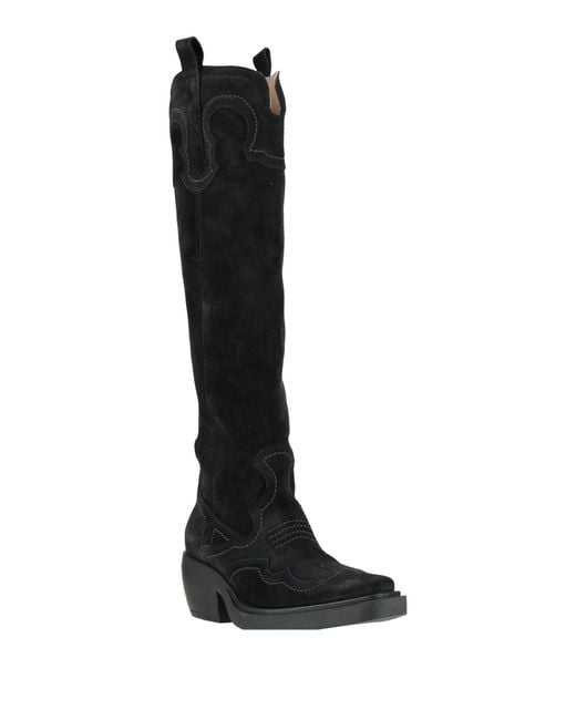 COPENHAGEN Black Boot Leather