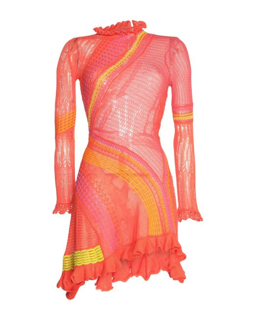 Roberta Einer Pink Mini Dress Cotton