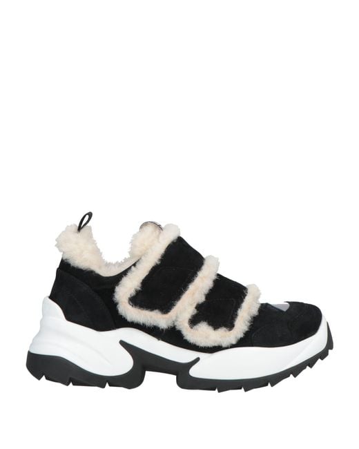 Sergio Rossi White Sneakers Shearling