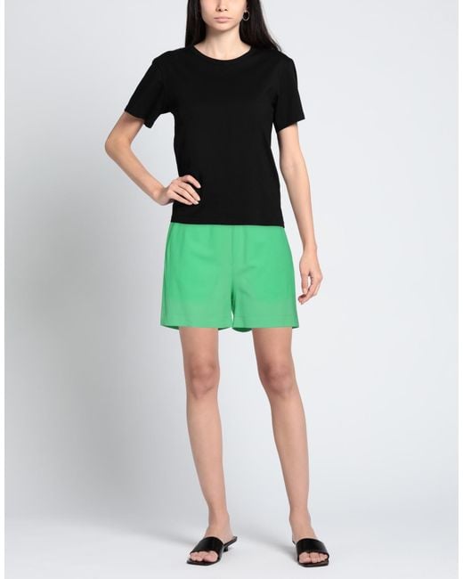 MSGM Green Shorts & Bermuda Shorts