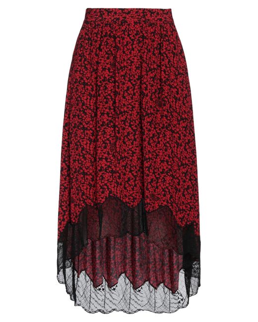 Gonna Midi di Zadig & Voltaire in Red