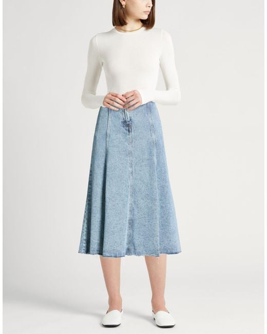 Alysi Blue Denim Skirt