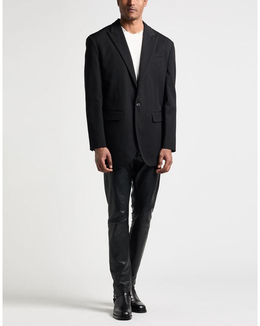 DSquared² Black Blazer Virgin Wool for men