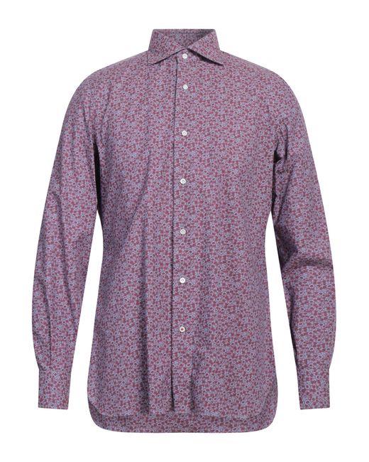 Isaia Purple Shirt for men