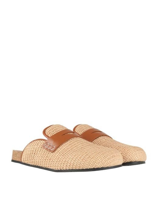 J.W. Anderson Sand Mules & Clogs Natural Raffia for men