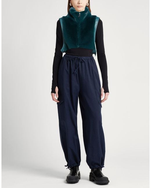 Patrizia Pepe Green Shearling & Teddy
