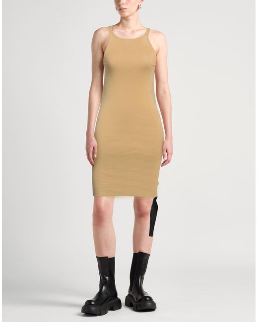 Rick Owens Natural Mini-Kleid