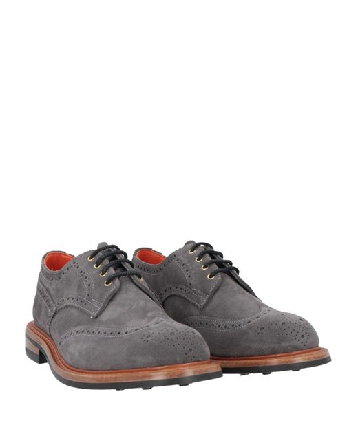 Tricker's Gray Lace-up Shoes