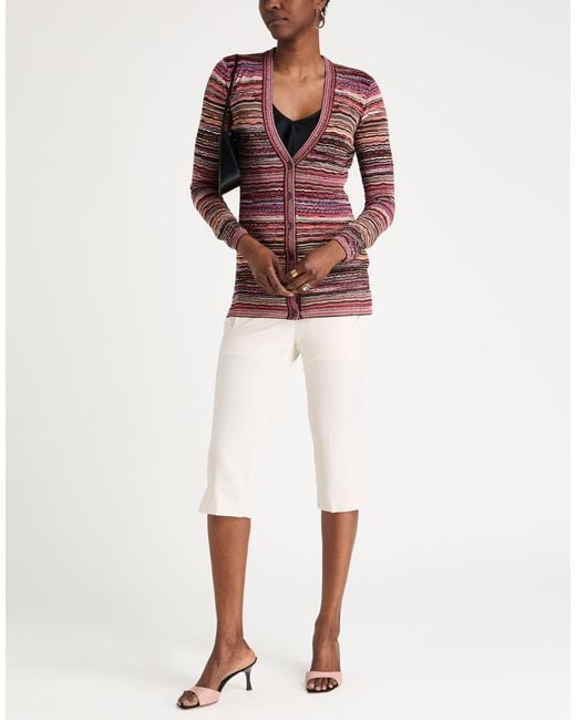 Missoni Pink Cardigan Viscose, Metallic Fiber, Elastane, Polyamide