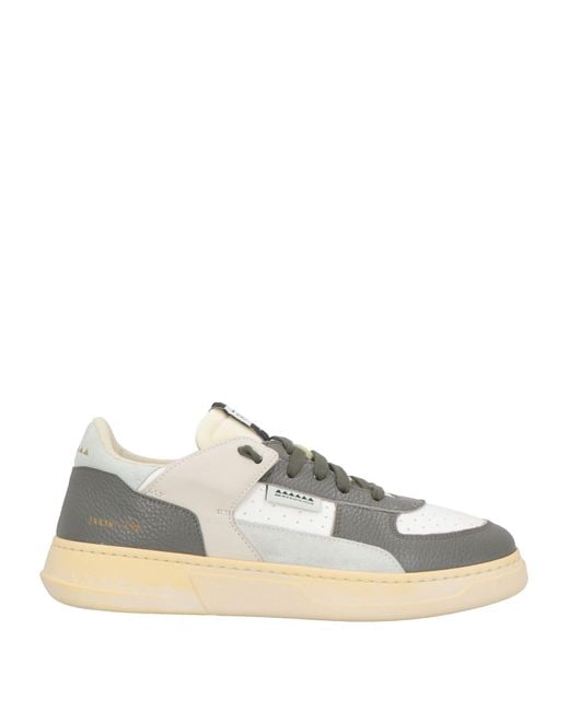 RUN OF White Sneakers Leather for men