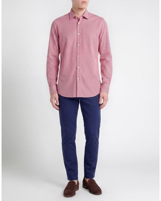 Liu Jo Pink Shirt Cotton, Polyamide, Elastane for men