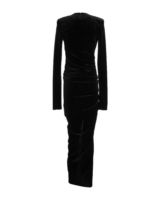Alexandre Vauthier Black Maxi Dress Polyester, Elastane