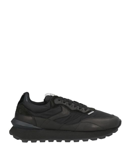 Voile Blanche Black Sneakers Calfskin, Nylon for men