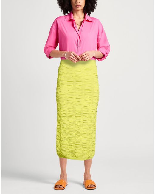 Twinset Yellow Midi Skirts