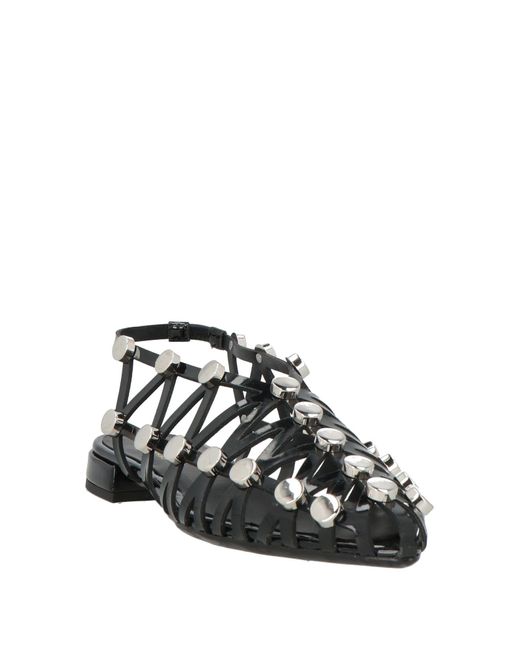 Divine Follie Black Ballet Flats Textile Fibers