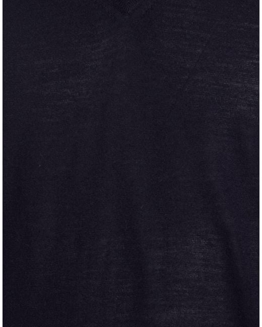 Fedeli Blue Sweater Virgin Wool for men