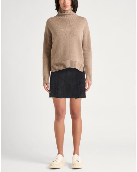 Kocca Black Mini Skirt Polyester, Polyamide, Elastane