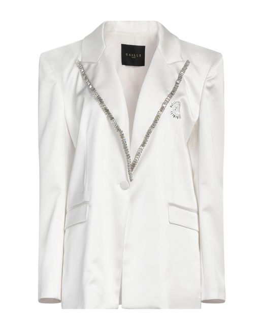 Gaelle Paris White Blazer