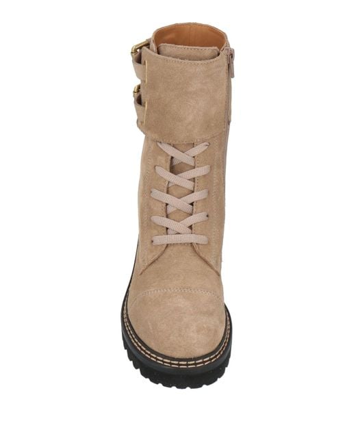 See By Chloé Natural Ankle Boots Calfskin