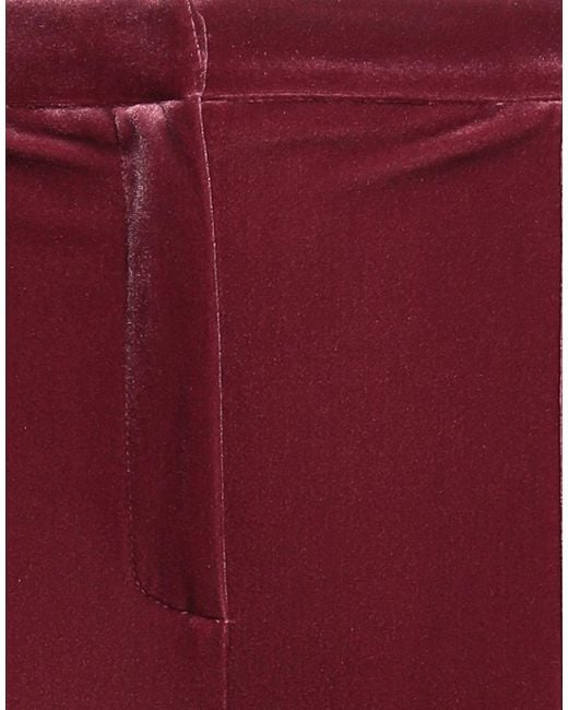 Patrizia Pepe Red Essential Pants Polyester, Elastane
