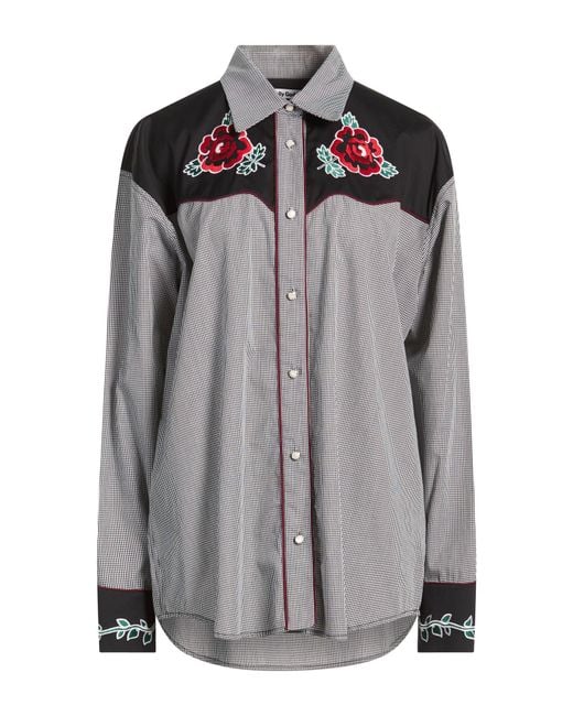 Molly Goddard Gray Shirt Cotton, Polyamide