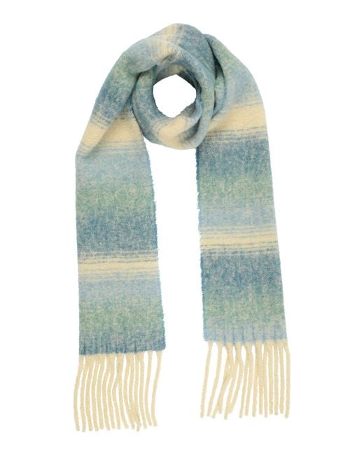 Sandro Blue Scarf Alpaca Wool, Polyamide for men