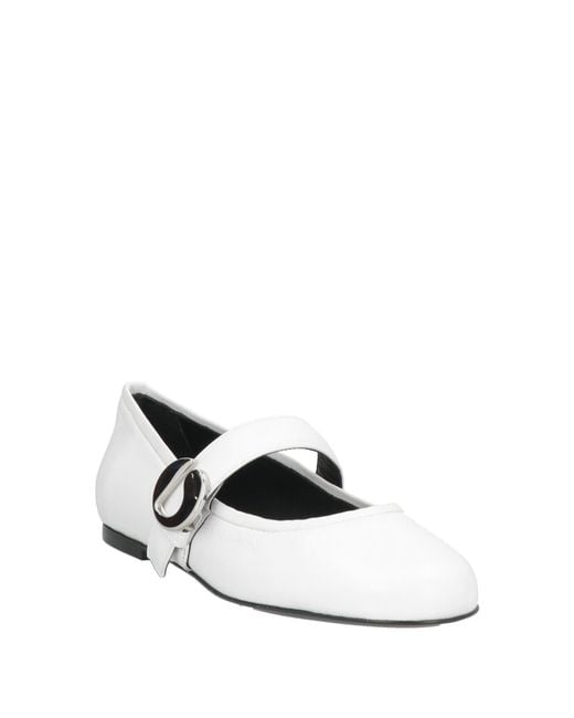 Coperni White Ballet Flats