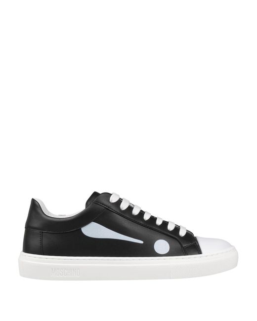 Moschino Black Sneakers Leather